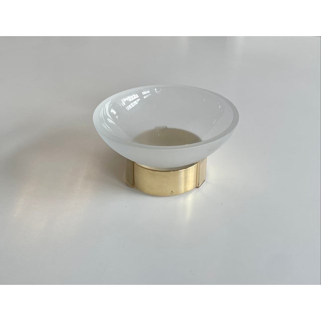 Mid-Century Modern Skultuna Bowl in Glass and Brass by Michael Kurpatov, 1960s For Sale - Image 3 of 14