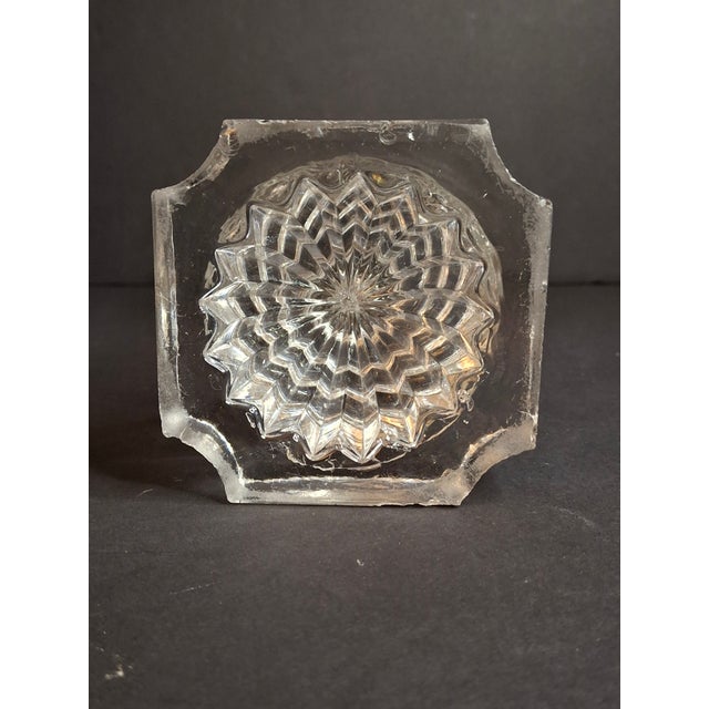 Rare Antique 1840 Eapg Flint Glass Whale Oil Lamp | Wheel-Etched Font & Starburst Base For Sale - Image 9 of 13