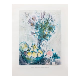 1950s After Marc Chagall "Flowers and Fruits", First Edition Period Full-Color Print For Sale