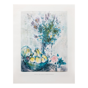 1950s After Marc Chagall "Flowers and Fruits", First Edition Period Full-Color Print