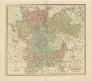 Map of Lower Saxony, 1811
