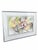 1989 Signed Abstract Floral Watercolor in New Silver-Tone Frame For Sale - Image 10 of 16