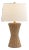 Aitana 26" Rattan Table Lamp in Natural/Brass For Sale