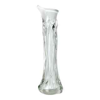 Jack Malis Vintage Hand Blown Studio Art Glass Vase For Sale