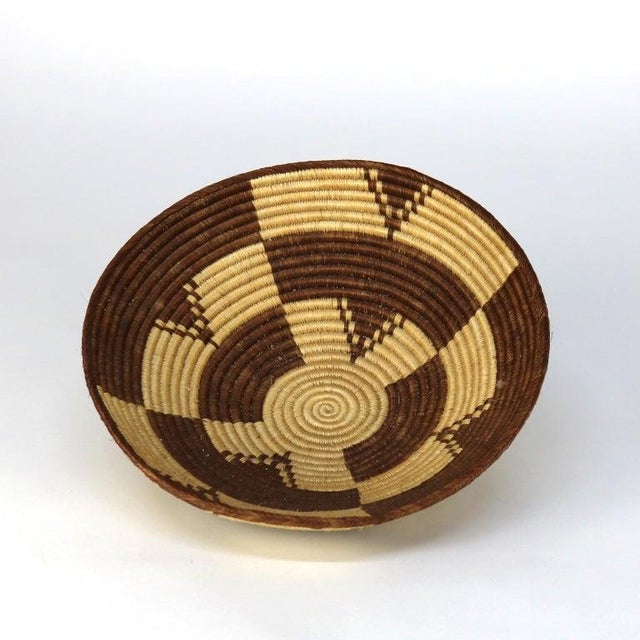 Native American Vintage Southwest Native American Woven Reed Basket 20thC For Sale - Image 3 of 4