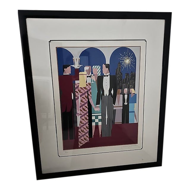 1980s Giancarlo Impiglia, Five Arches Ii, Lithograph Signed and Numbered For Sale