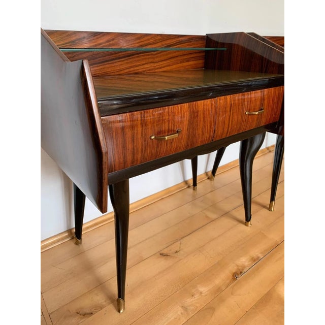 Paolo Buffa Bedside Tables by Paolo Buffa, Italy, 1950s, Set of 2 For Sale - Image 4 of 16