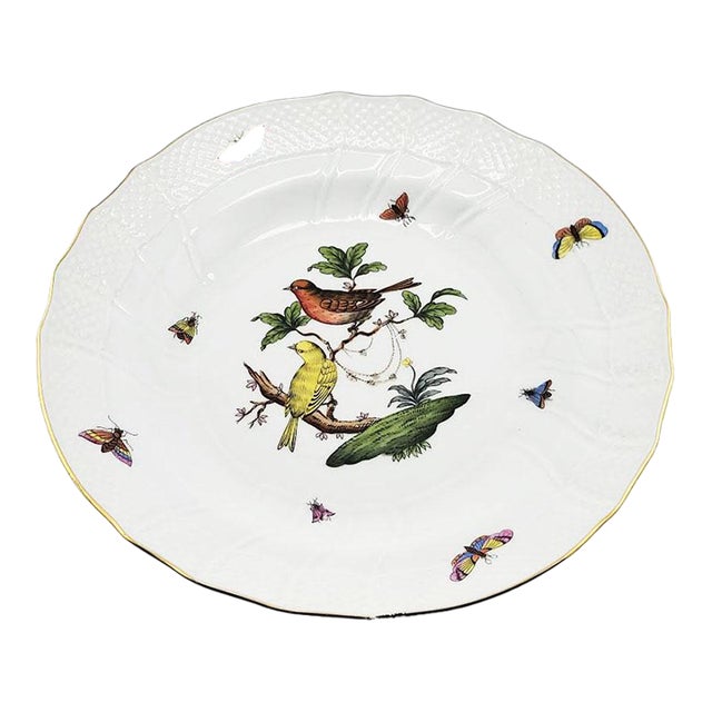 Herend Dinner Plate Rothschild Bird Birds & Insects For Sale
