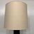 Wood Large Martz Ceramic and Walnut Table Lamp Original Shade and Finial For Sale - Image 7 of 13