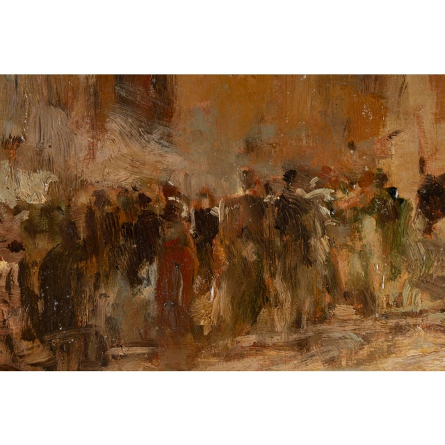 Cesare Ciani, Village Market Scene, Oil Painting For Sale - Image 6 of 17