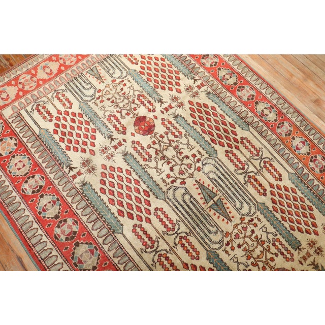 Early 20th Century Cypress Tree Western Turkish Rug - 5' x 8'4" For Sale In New York - Image 6 of 6