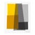 Yellow and Gray Collage Fine Art Print 30" X 40" by Liz Roache For Sale