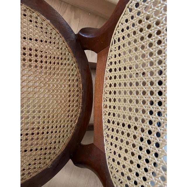 Brown Antique Victorian Eastlake Cane Rocking Chair, Attributed to Lippincott, Circa 1900 For Sale - Image 8 of 8