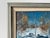 Sky Blue 1980's Vintage v. Janousek Impressionist Winter Landscape Oil Painting, Framed For Sale - Image 8 of 10