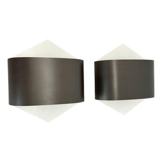Cubic Wall Lights by Dieter Witte and Rolf Krüger for Staff Leuchten, 1970s, Set of 2 For Sale