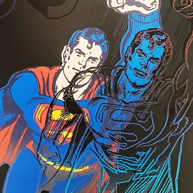 Andy Warhol " Superman " Limited Edition Lithograph by CMOA. License: Andy Warhol Foundation. Limited Edition Lithograph n...