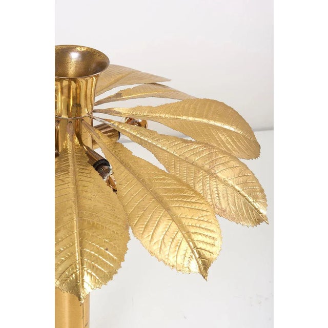 1970s Brass Rhubarb Floor Lamp by Tommaso Barbi, 1970s For Sale - Image 5 of 11