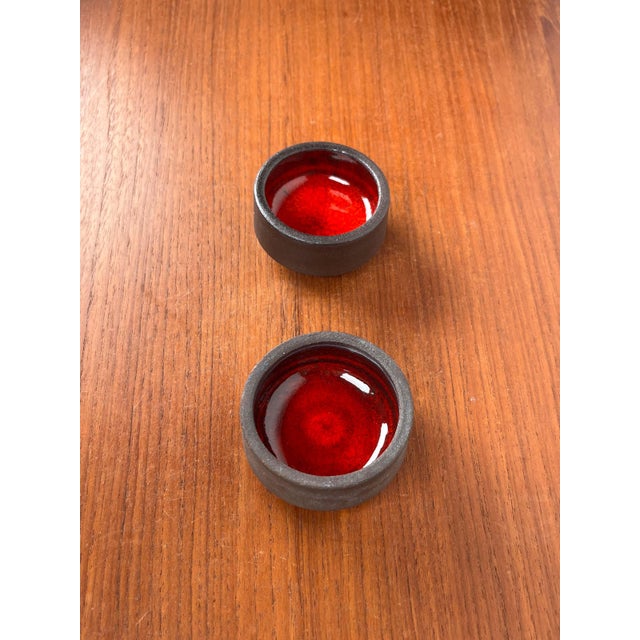 Small Mid-Century Modern Danish Studio Pottery Bowls, 1960s, Set of 2 For Sale - Image 10 of 15