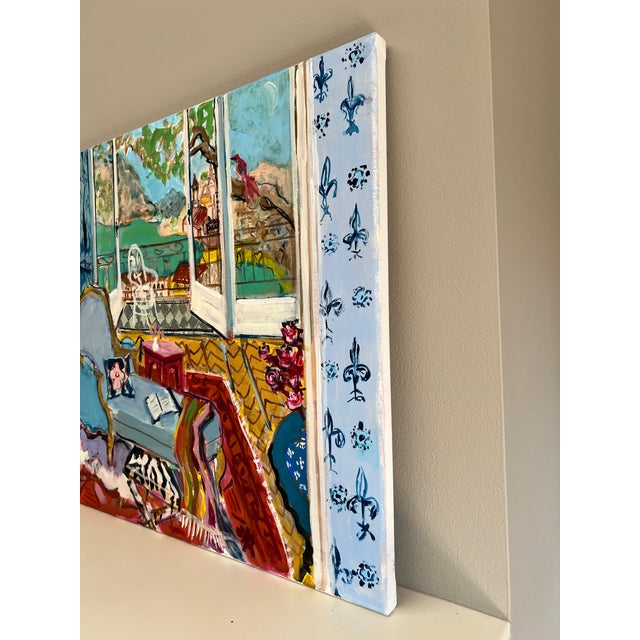 French "Every Day Is a Holiday" Original Painting by Shann Spishak For Sale - Image 3 of 5