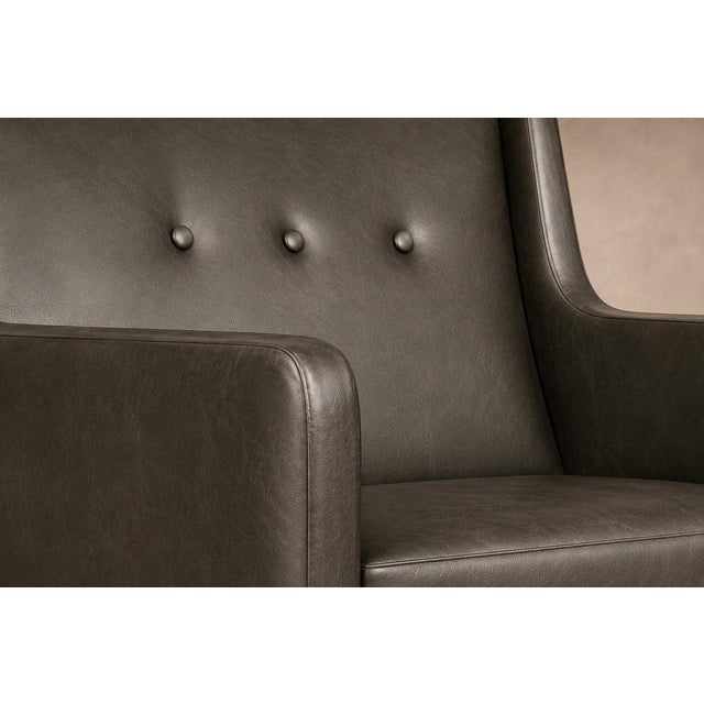 “Holperin” Executive Armchair in Green Leather & Brazilian Rosewood, Sergio Rodrigues for Oca, Brazil, 1962 For Sale - Image 17 of 18