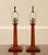 Stickley Pair Stickley Mission Oak Slag Glass Lamps For Sale - Image 4 of 18
