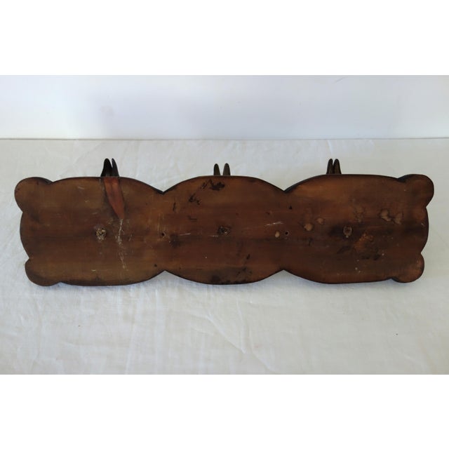 Vintage Wall-Mounted Coat Rack with Deer Hooves, 1960s For Sale - Image 11 of 12
