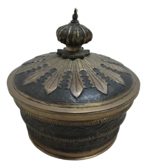 John Richard Brass Acanthus Bowl Urn Storage Planter French Regency