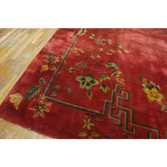 1920s Chinese Art Deco Carpet ( 8'10" x 11'7" - 270 x 353 cm) For Sale - Image 9 of 12