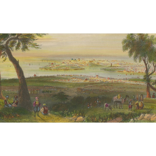 Paper After Bartlett, Istanbul Panorama from Mount Bulgurlu, 1839, Engraving For Sale - Image 7 of 9