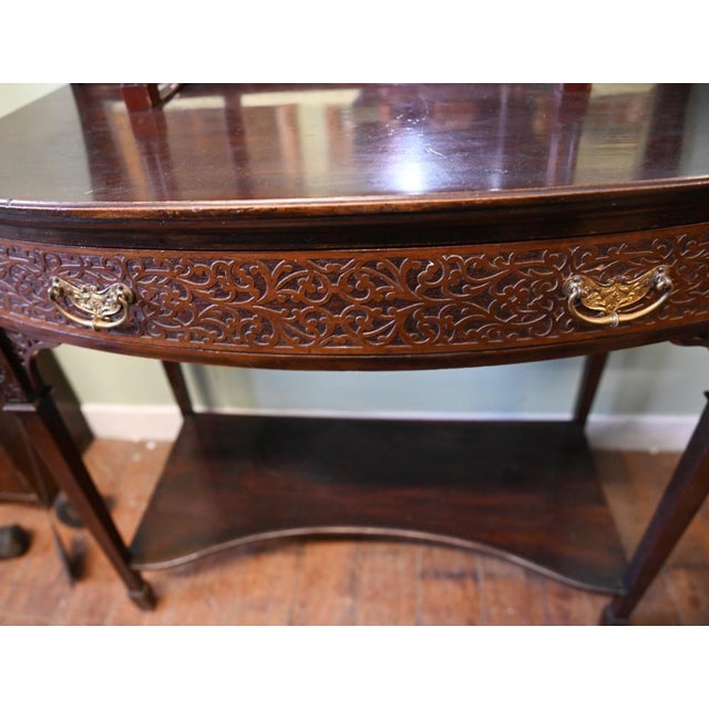 Art Nouveau Display Cabinet Mahogany 1890 For Sale - Image 3 of 7