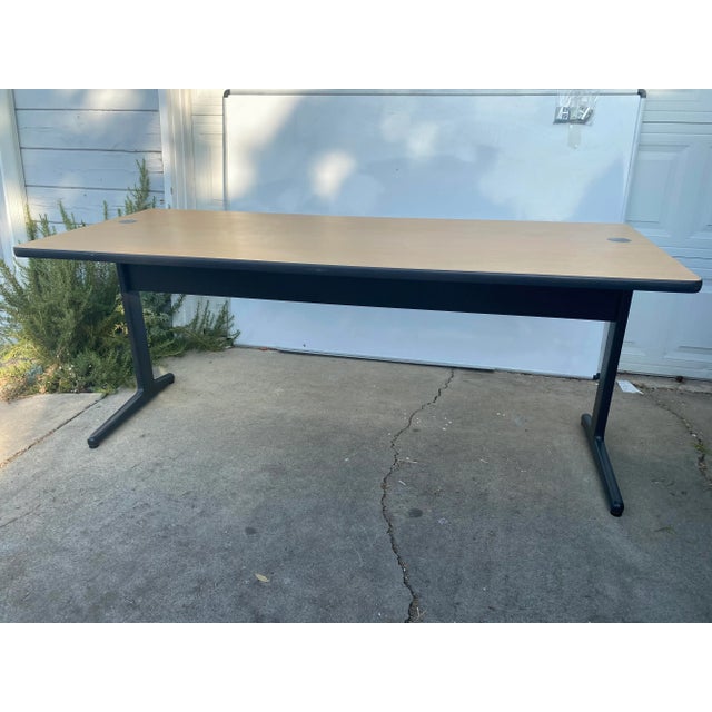 1990s Vintage Herman Miller Work Group Desk Table For Sale - Image 10 of 13