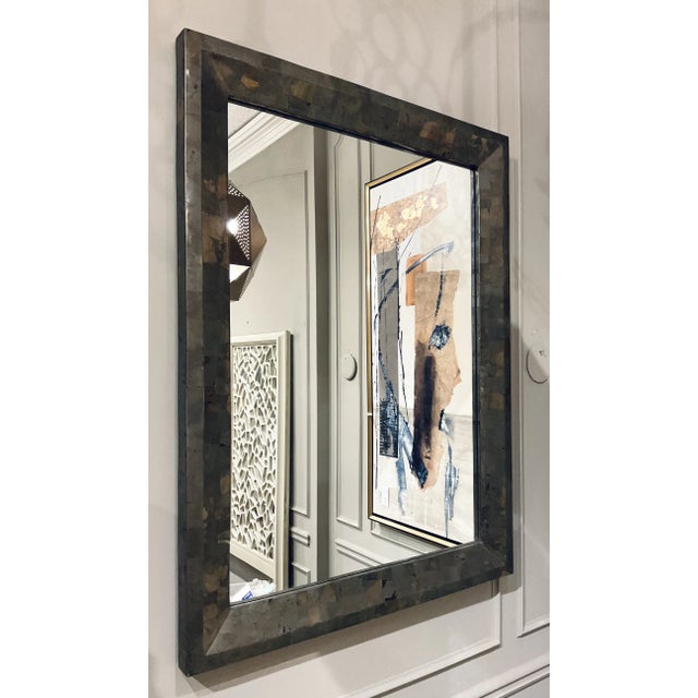 Abstract Baker Abstract Modern Pyrite Avery Wall Mirror For Sale - Image 3 of 4