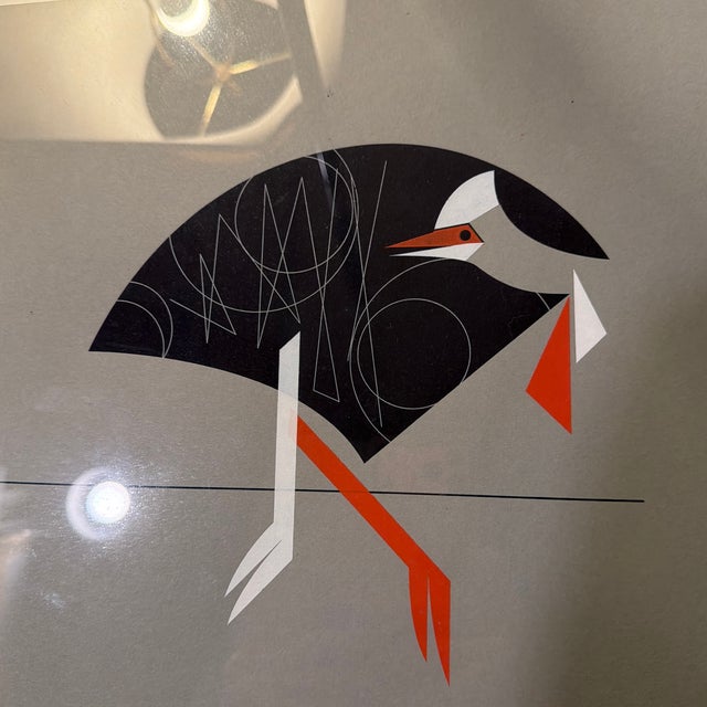 1950s 1974 Charley Harper "Tall Tail" Serigraph (Edition 64/100) Presented on Its Original, Oversized 20" X 15" Portfolio Card Stock For Sale - Image 5 of 9