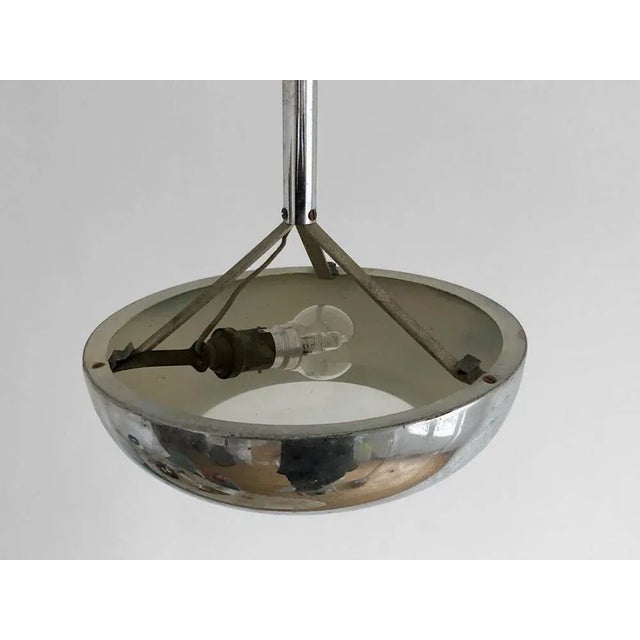 1920s Bauhaus Modernist Suspension Lamp, France, 1930s For Sale - Image 5 of 7
