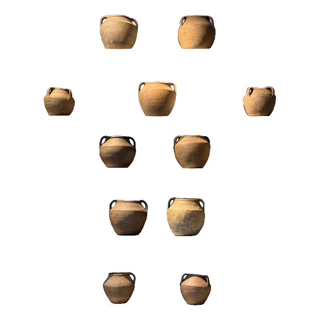 19th Century Terracotta Pots, Spain, Set of 11 For Sale
