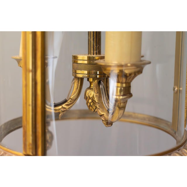 1930s Vintage Brass Lantern, 1930 For Sale - Image 5 of 7