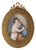 Antique Louis XVI French Miniature in Bronze After E. Vigee Lebrun for Belle Epoque, 1880 For Sale