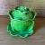 French Jean Roger Style Ceramic Majolica Green Cabbage Tureen With Under Plate