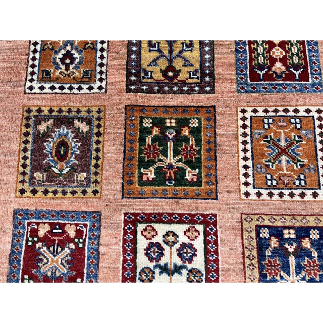 Textile Bakhtiari Four Seasons Tree of Life Wool Rug in Terracotta, 2'10" X 4' For Sale - Image 7 of 11