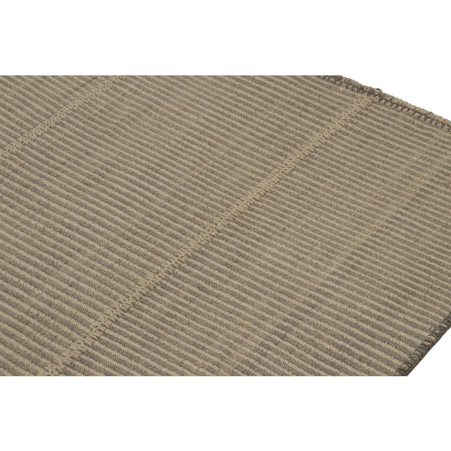 2010s Rug & Kilim’s Contemporary Kilim in Beige and Brown Accents For Sale - Image 5 of 7