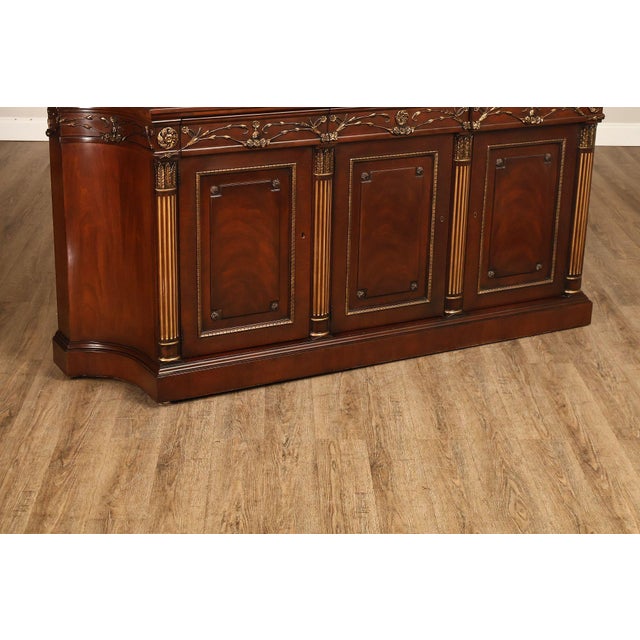French EJ Victor Mahogany Neoclassical Louis XVI Style Sideboard For Sale - Image 3 of 18
