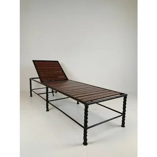 Italian Brown Wood Daybed For Sale - Image 6 of 10