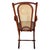 Brown Mid-Century Portuguese Bent Oak & Caine Scrolling Rocking Chair No. 5585 For Sale - Image 8 of 11