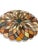 Brown Early 20th C. Italian Pietra Dura Geometric Flower Center Table W/ Marble Base For Sale - Image 8 of 10