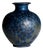 Crystalline Blue Ceramic Vase by Albert Kiessling, Germany, 1996 For Sale