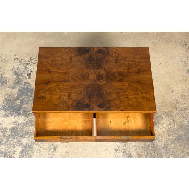 1930s French Art Deco Walnut Writing Desk, Paris, Circa 1930 For Sale - Image 5 of 17
