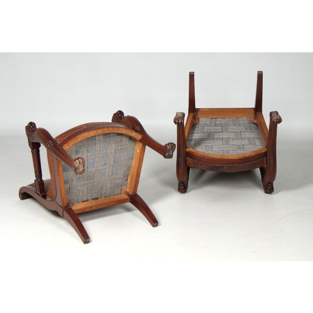Empire Armchairs, 19th Century, Set of 2 For Sale - Image 15 of 16