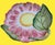 Vintage majolica dish in the shape of a flower made in Italy for Tiffany & Co. Mark under. Perfect for the collectors or...