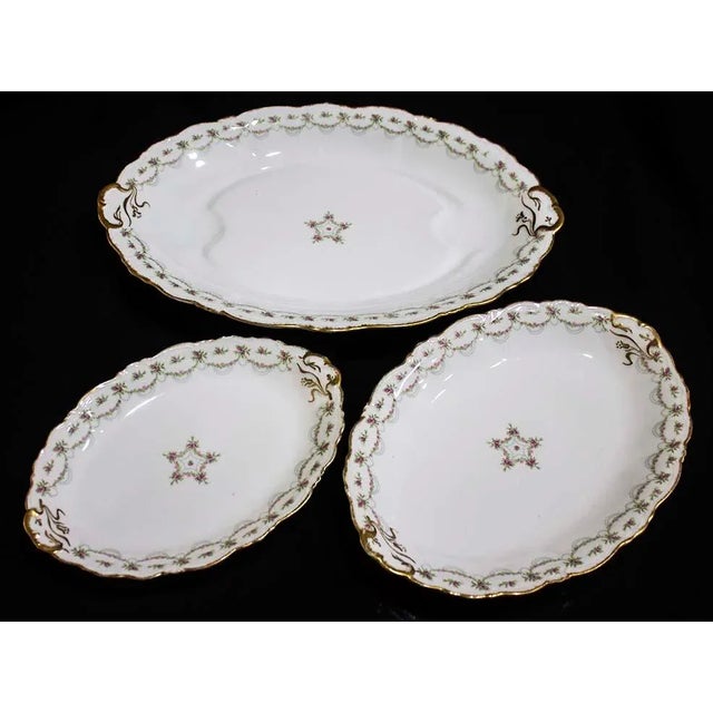 French Country Set of 3 French Depose' Platters by Limoges C. Ahrenfeldt. For Sale - Image 3 of 10