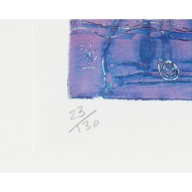 Abstract Intaglio Print by Shoichi Hasegawa For Sale In Indianapolis - Image 6 of 7